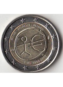 2009 - 2 Euro BELGIO Unione Economica e Monetaria Fdc 